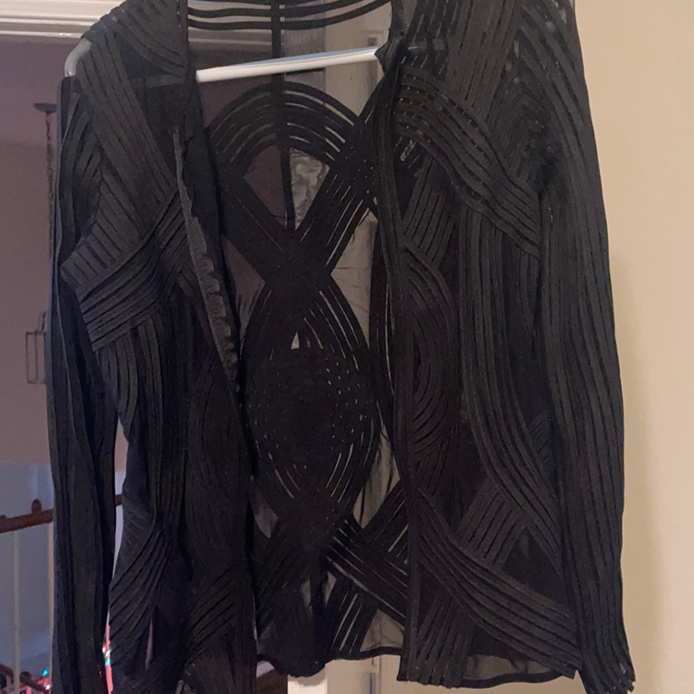 Obstinne black dress jacket. Size 6